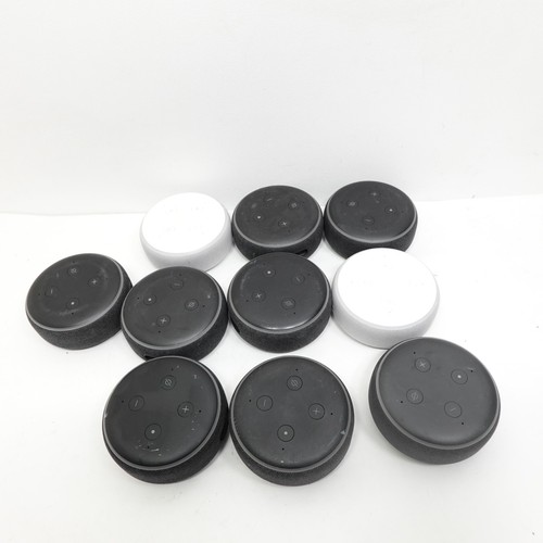 Lot of 10 Amazon Alexa Echo Dot C78MP8 Smart Home Speakers