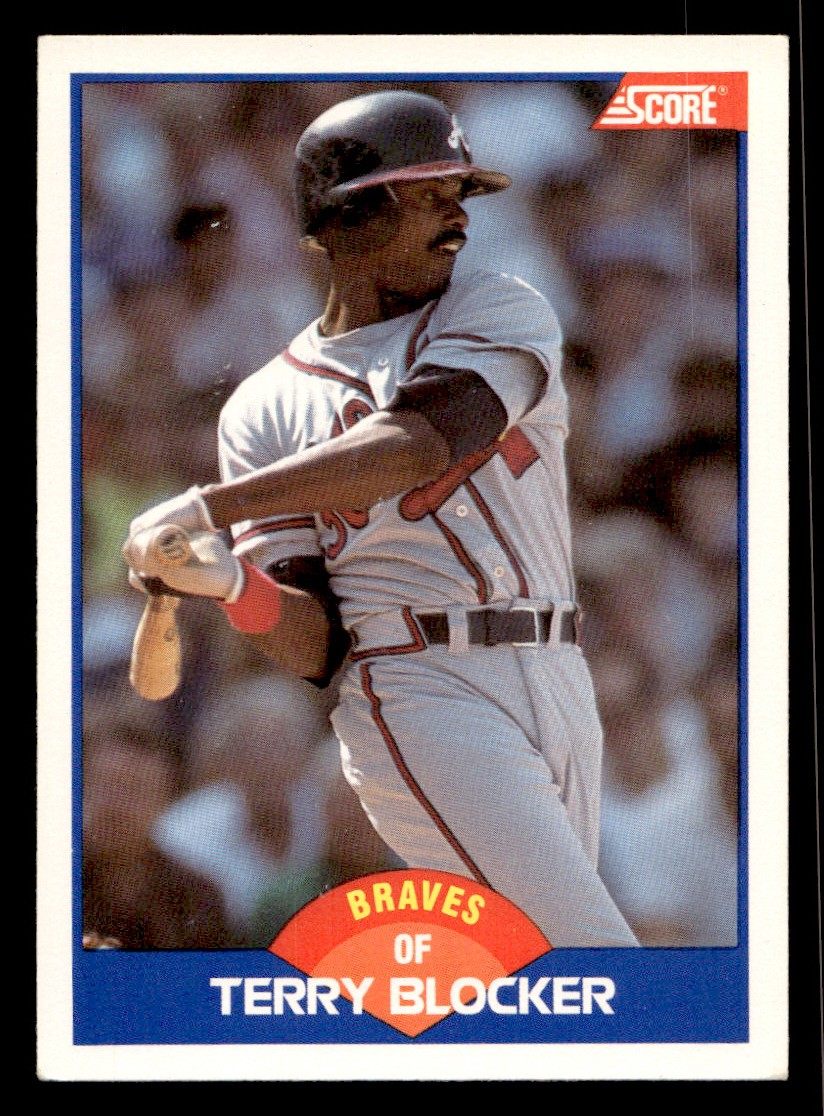 1989 Score - Terry Blocker #605 (RC) Baseball Sports Card Raw Trading Card