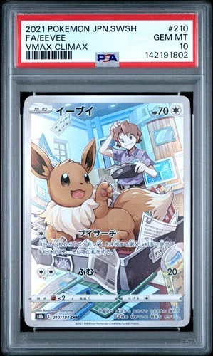 PSA 10 Eevee 210/184 Vmax Climax S8b CHR Holo Rare Japanese POKEMON