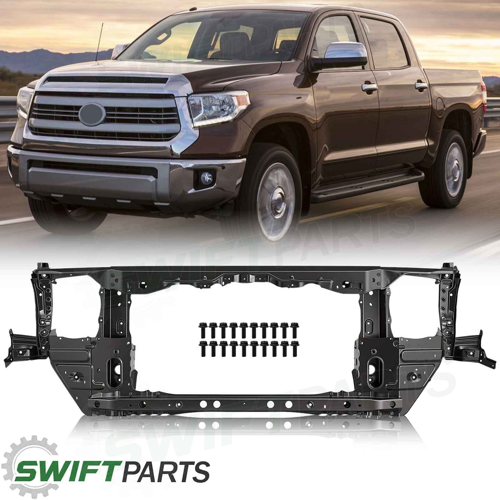 For 2014-2021 Toyota Tundra Black Steel Front Bumper Radiator Support Assembly