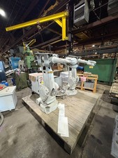 LOT OF 2 ABB IRB 2400/16 TYPE B M2004 ROBOT ARMS W/ IRC5 CONTROLLERS 2015