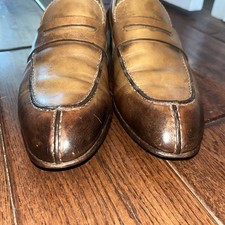 GUCCI Men's Dress Shoes Loafers Leather Brown EU40/US6.5 108287c