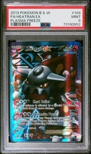Heatran Ex #109 PSA 9 - 2013 Pokemon Black & White Plasma Freeze