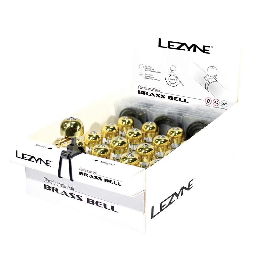 Колокольчик Lezyne Classic Brass из латуниЧерный Маленький 16шт 58690₽