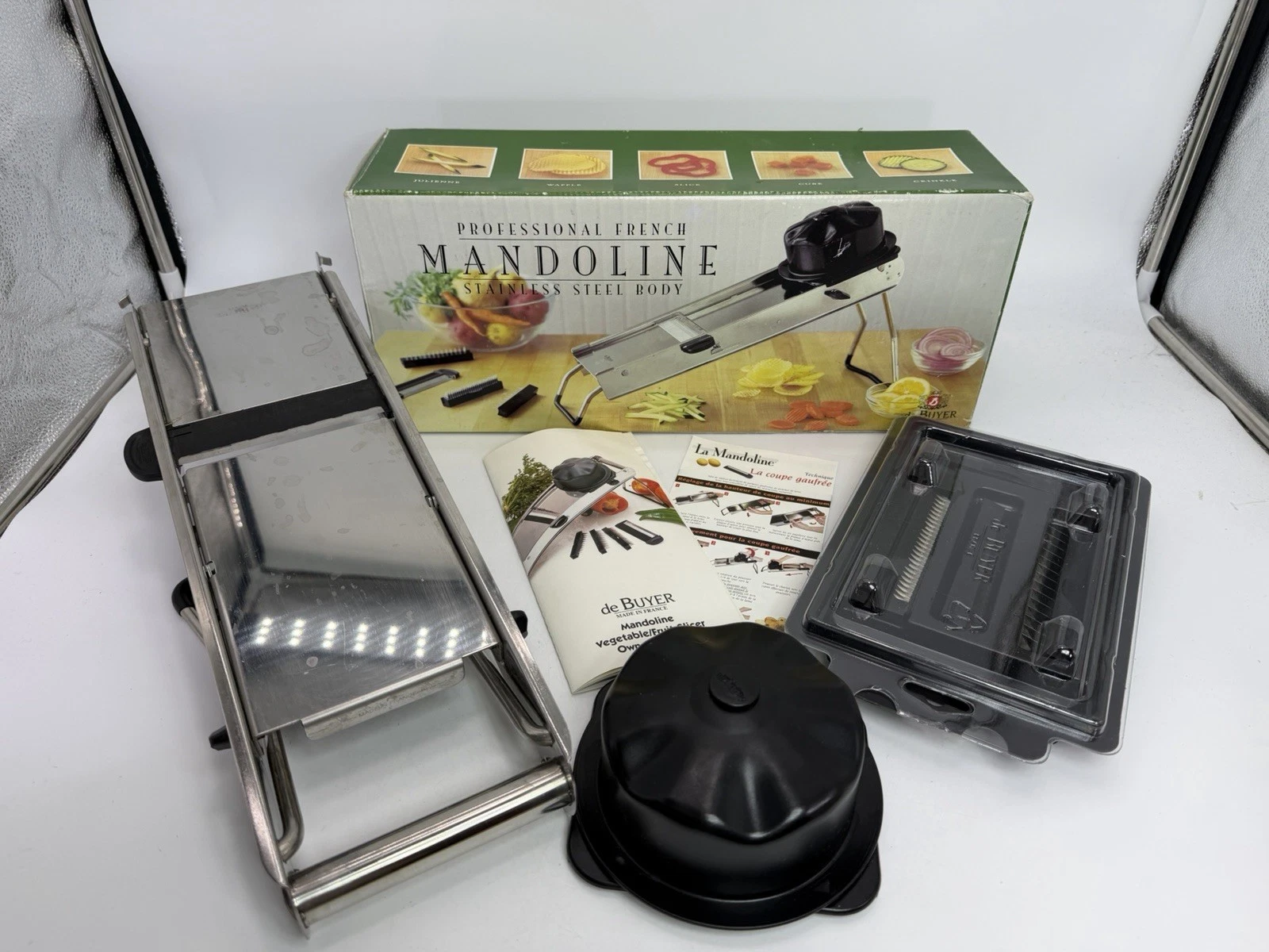 Vintage de Buyer Mandoline Slicer Pro Stainless Steel France Williams-Sonoma