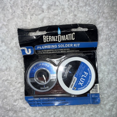 Bernzomatic Plumbing Solder Kit Plumbing Repair Solder Flux Lead free SSW300PK