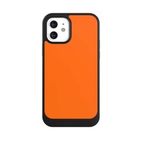HüLle Apple Iphone 12 HandyhüLle Nivocore Case Schwarz Farbe Einfarbig Orange