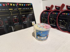 First  Last Day of School Chalkboard Signs Set  Washable Chalk