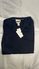 Banana Republic Men's Black V-Neck Sweater