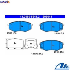 BRAKE PAD SET DISC BRAKE 13.0460-5641.2 FOR HYUNDAI KIA SOUL/II/SUV D4FC 1.4L