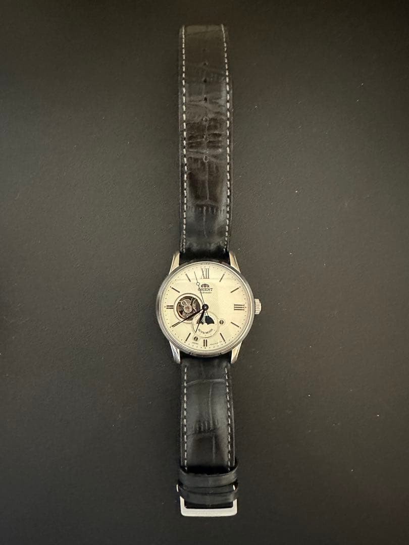 Orient Automatic Watch White Dial Black Strap Tim… - image 1