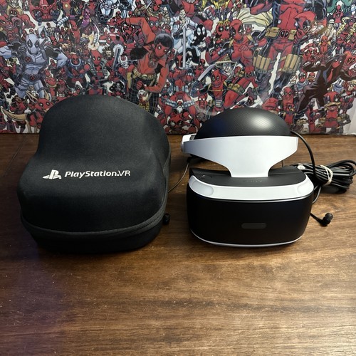 Sony PlayStation PS VR VR1 1st Generation PS4 Headset & Carrying Case