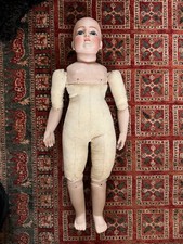 Vintage Artist Porcelain Doll, Signed Carol Stanton 1987/88, Bisque Head & Limbs