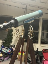 Vintage Scope Brand Telescope Model 2530 Made In Japan/ 20x60x60 In With Stand