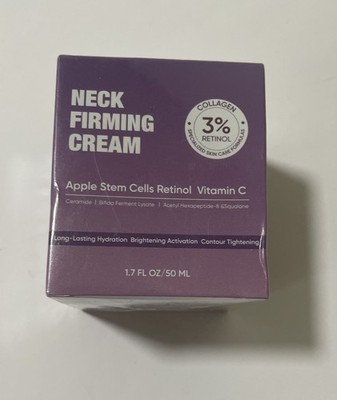 Neck Firming Cream Apple Stem Cells Vitamin C - 1.7 Oz/50 mL Jar Unopened NIB