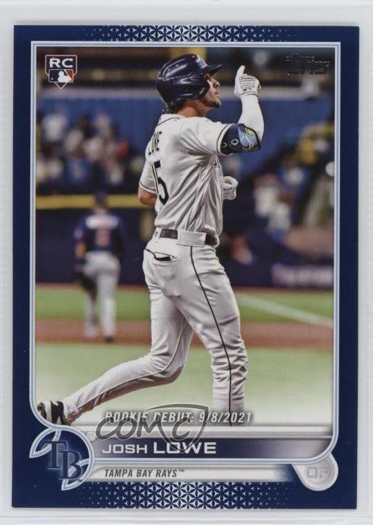 2022 Topps Update Rookie Debut Royal Blue Josh Lowe #US287 0u9w