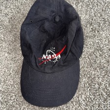    NASA Logo Black Youth Kids Baseball Cap Hat Adjustable / Science / Costume