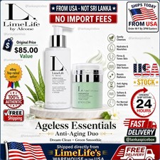 LimeLife Ageless Essentials Anti-Aging Duo Cleanser Green Smoothie Set New