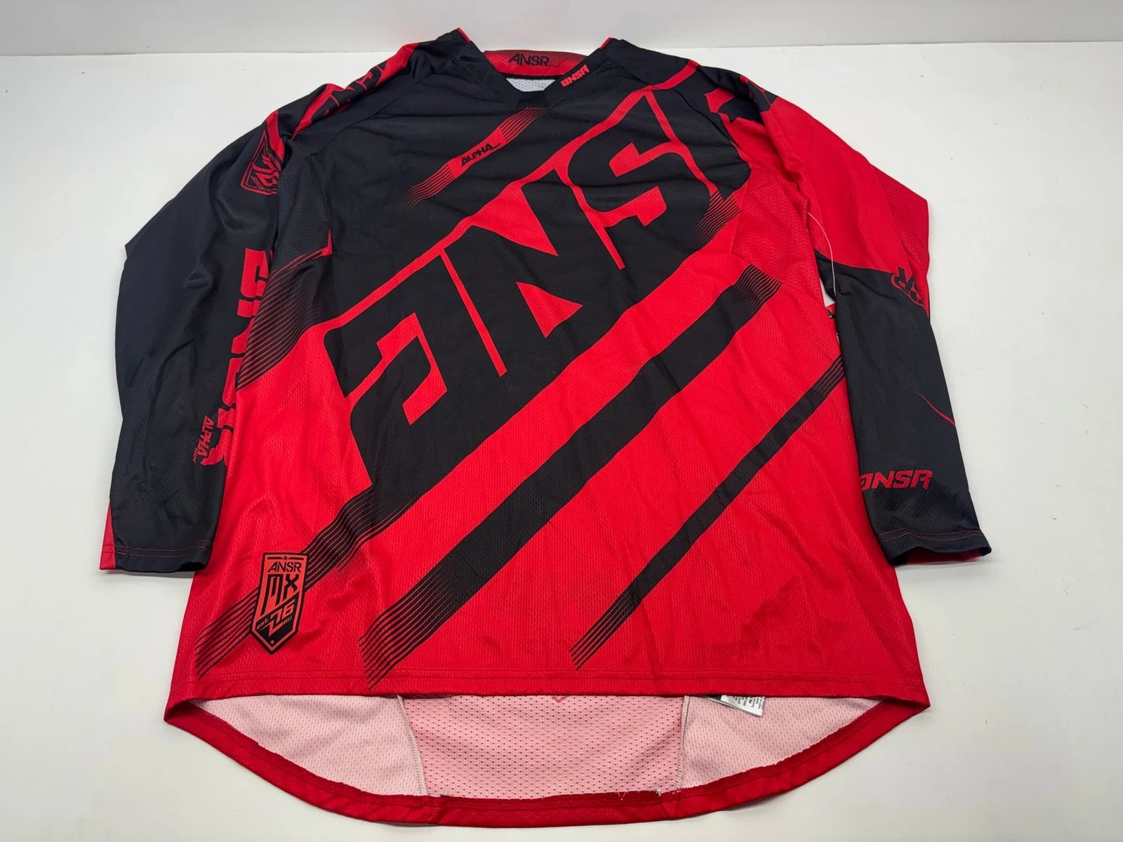 Answer Men's Jersey X Large Black Red XL Riding Shirt Apparel Gear Motocross MX