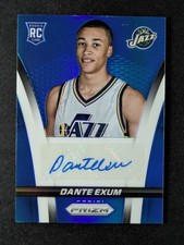 2014-15 Panini Prizm DANTE EXUM 170/299 RC Auto Blue Prizm Rookie Utah Jazz #6