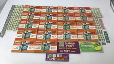 Lot de livres d'épargne timbres bouclier vert travaux de collection x20 vintage