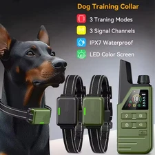1-2 Dogs Shock Collar 4500FT Dog Training Collar Remote Waterproof Rechargeable