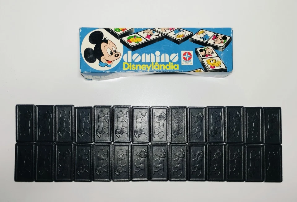 Vintage Estrela Disneylandia Walt Disney Domino Set Made in Brazil Original Box - Image 3 of 4