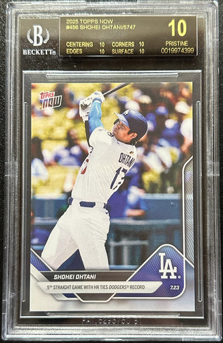 2025 Topps Now #456 SHOHEI OHTANI Los Angeles Dodgers BGS 10 BLACK LABEL
