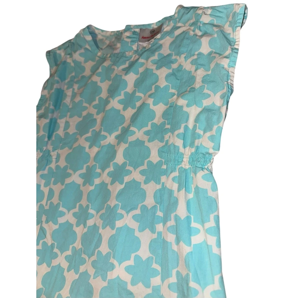 Vestido Hanna Andersson Estampado Marroquí Niñas Talla 8 Ligero Transpirable Algodón Foto 2 de 4