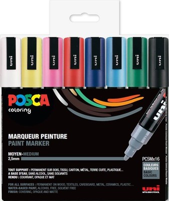 POSCA Pigmentmarker POSCA PC-5M 16er Box