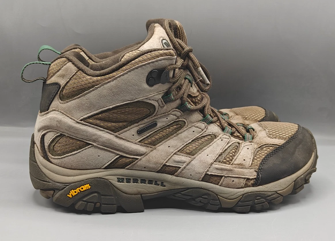 Merrell J06031  Moab 2 Waterproof Leather Hiking Shoes Men Size 11.5 Wide Amazon.com | Merrell mens Low Rise Hiking Boots, Blue Navy  main image 4