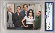 SIGNED Larry David Seinfeld TV Show Cast Photo Picture Cut PSA DNA COA AUTOGRAPH