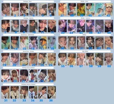 NCT WISH - Ode to Love Official Photocard KPOP Xion Riku Yuushi