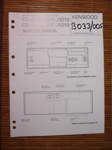 Service-Manual Kenwood CD-223M/224M,DPF-J3010/J5010