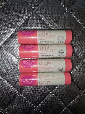 Eos LIP BALM COCONUT MILK Evolution of Smooth Chapstick Super Soft Lot Of 4