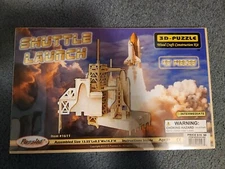 Puzzled Shuttle Launch Wood Craft Construction Kit