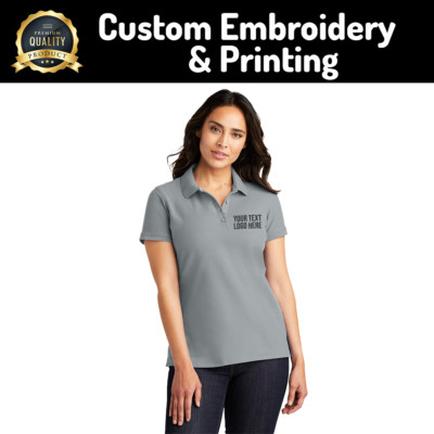Women's Casual Wear Cotton Polo: Made to Order with Stitching.