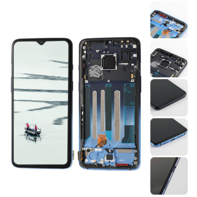 OLED For Oneplus 7 LCD Display Touch Screen Digitizer Replacement Mirror Blue