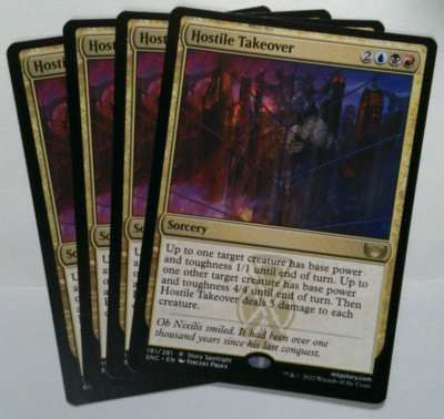 Mtg - Hostile Takeover x4