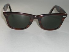 OCCHIALI DA SOLE VINTAGE B&L RAY-BAN L2053 LUCIDI FINTA TARTARUGA G15 UV WAYFARERS 5024