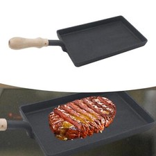 Cast Iron Griddle Portable Nonstick Grilling Pan for Restaurant Rvs Kitchen