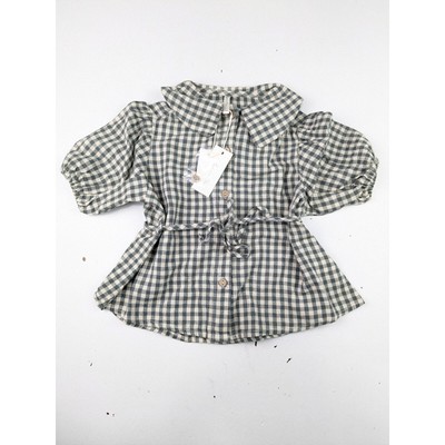 Rylee + Cru Olive Dress - Marine Gingham