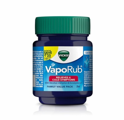 #ad #ad VIcks Vaprub relief from Headache Cough Cold Flu Blocked Nose 25 ml $10.99