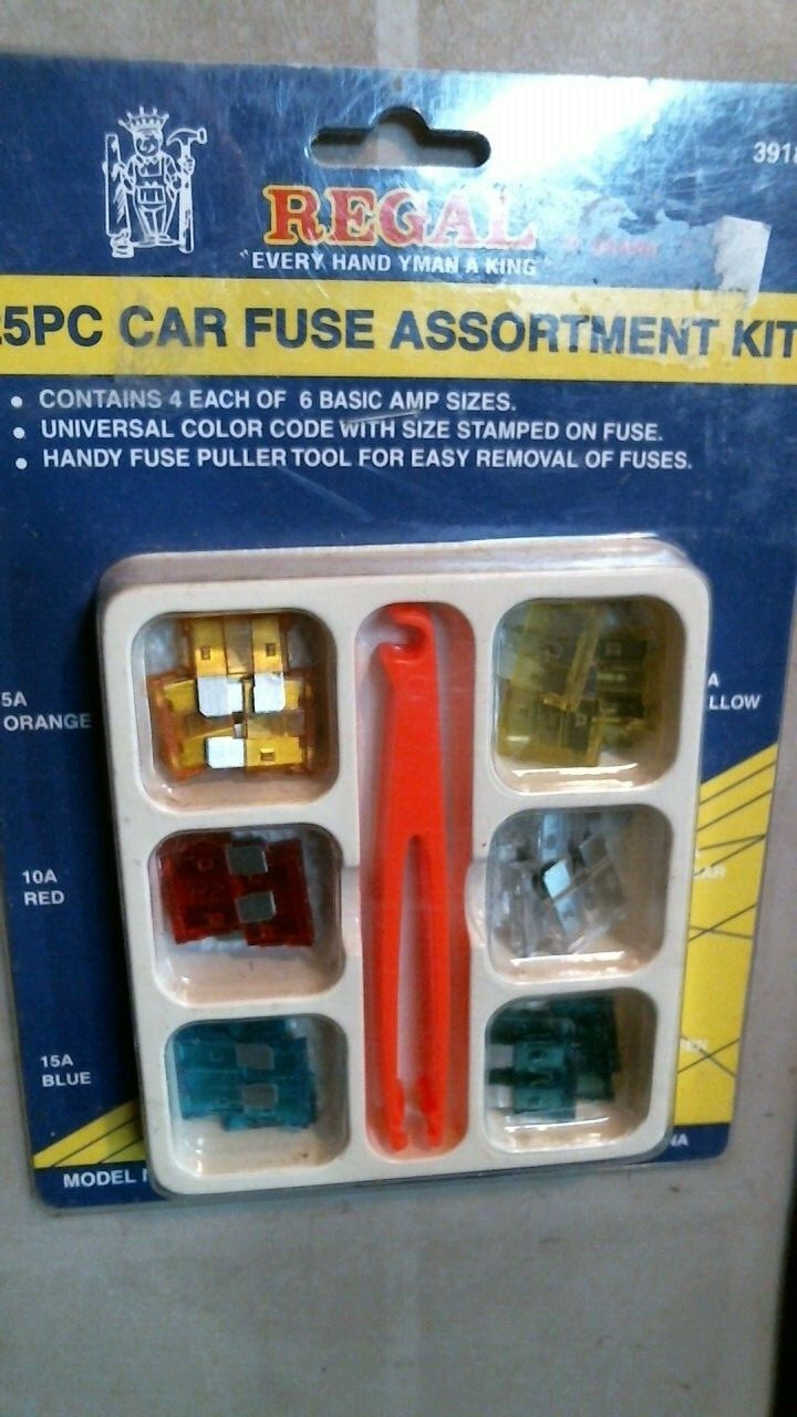 Regal CFA-25 25 PC Car Fuse Assortment Kit, FREE SHIPPING-image
