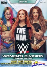 2019 Topps WWE Women’s Division EXCLUSIVE HUGE Factory Sealed Blaster Box-HIT !