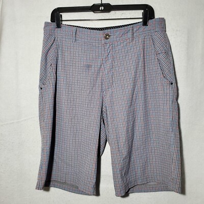 Lululemon Shorts Mens Medium 34X11 Golf Shorts Striped Grey Chino