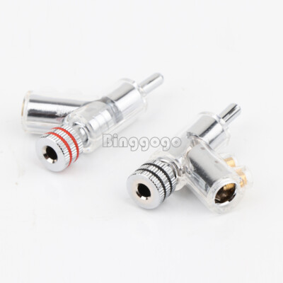 4/8PCS Hi-End Rhodium Plated LOCK SPEAKER CABLE BANANA PLUG CONNECTOR NEW