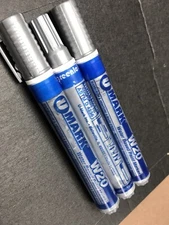 30 Pack  U Mark Water Based Paint Marker Silver Non Toxic
