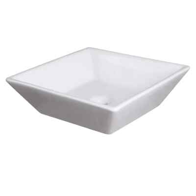 Fresca FVS6217 White Torino 16'' Ceramic Vessel Bathroom Sink Mint New
