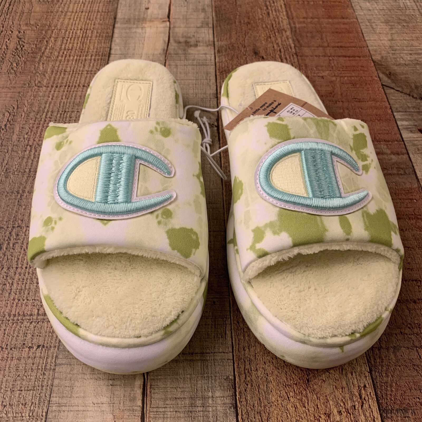 PANTOFOLA D’ORO Ciabatte da donna Champion in peluche con nuvola di limone taglia 8